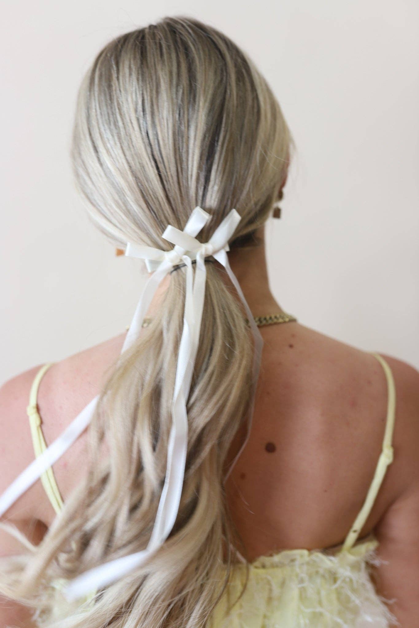 RIBBON BOW CLIP INS ( 3 COLORS ): PINK