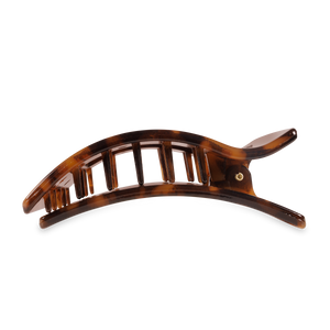 Flat Rectangle Hair Clip | Large | Tortoise