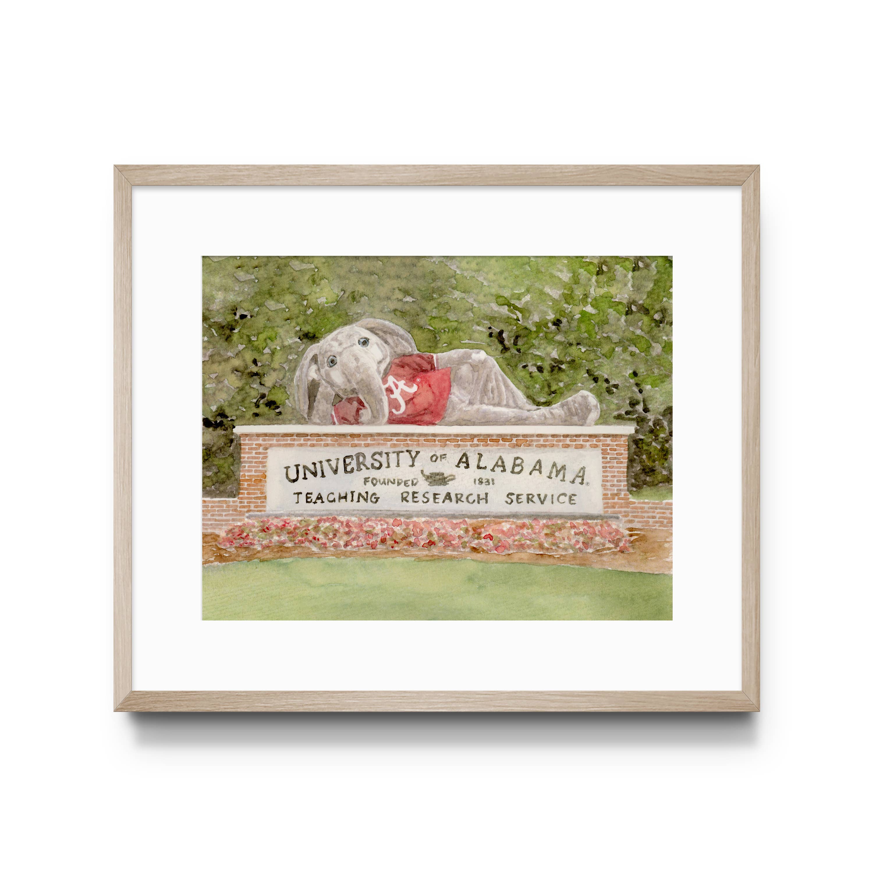 Alabama Big Al Sign Print: 5x7