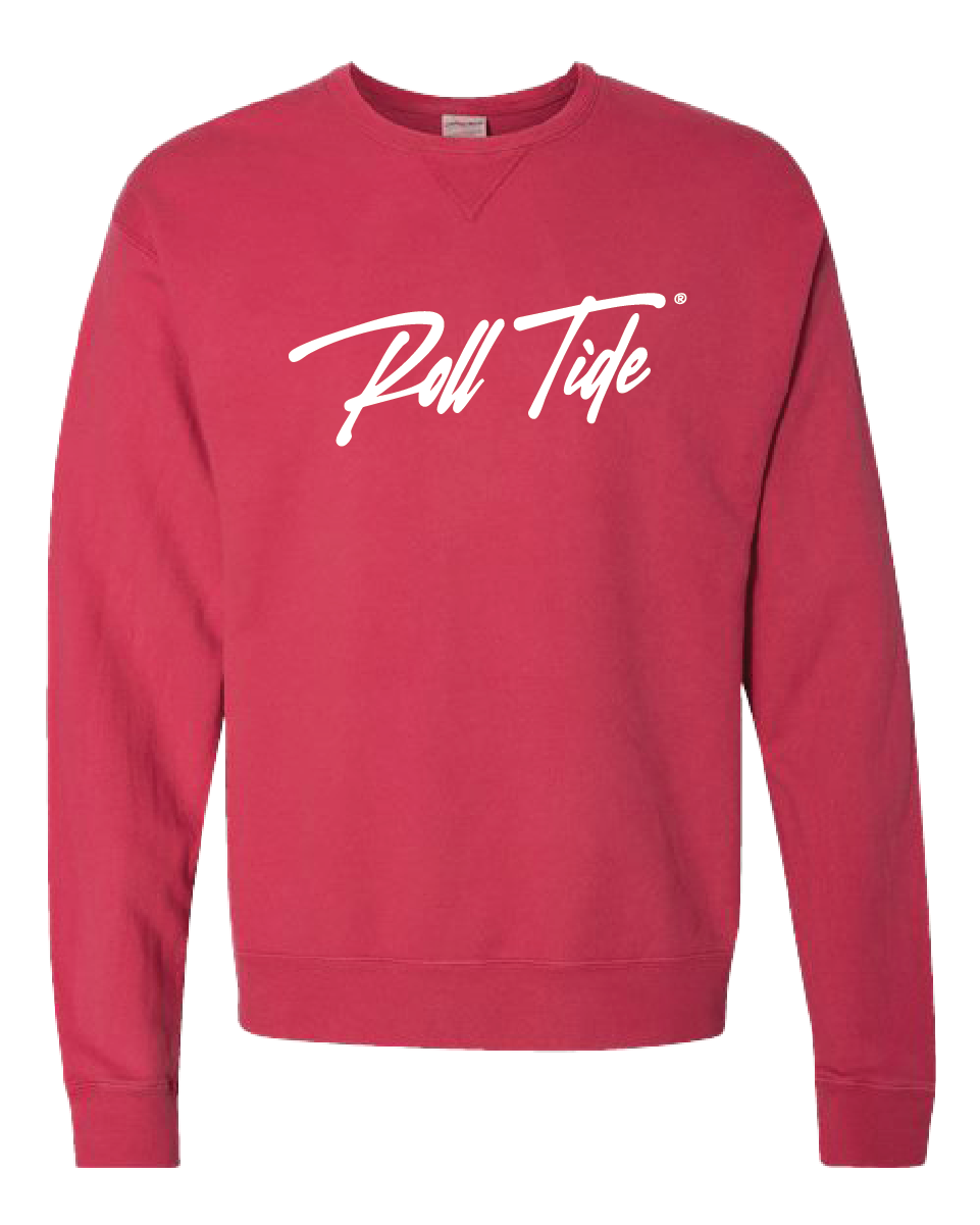 Roll Tide Script Crewneck