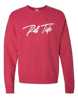 Roll Tide Script Crewneck