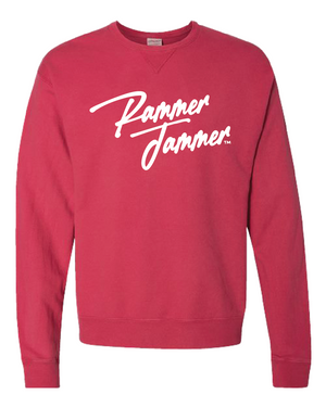 Cursive Rammer Jammer Crewneck