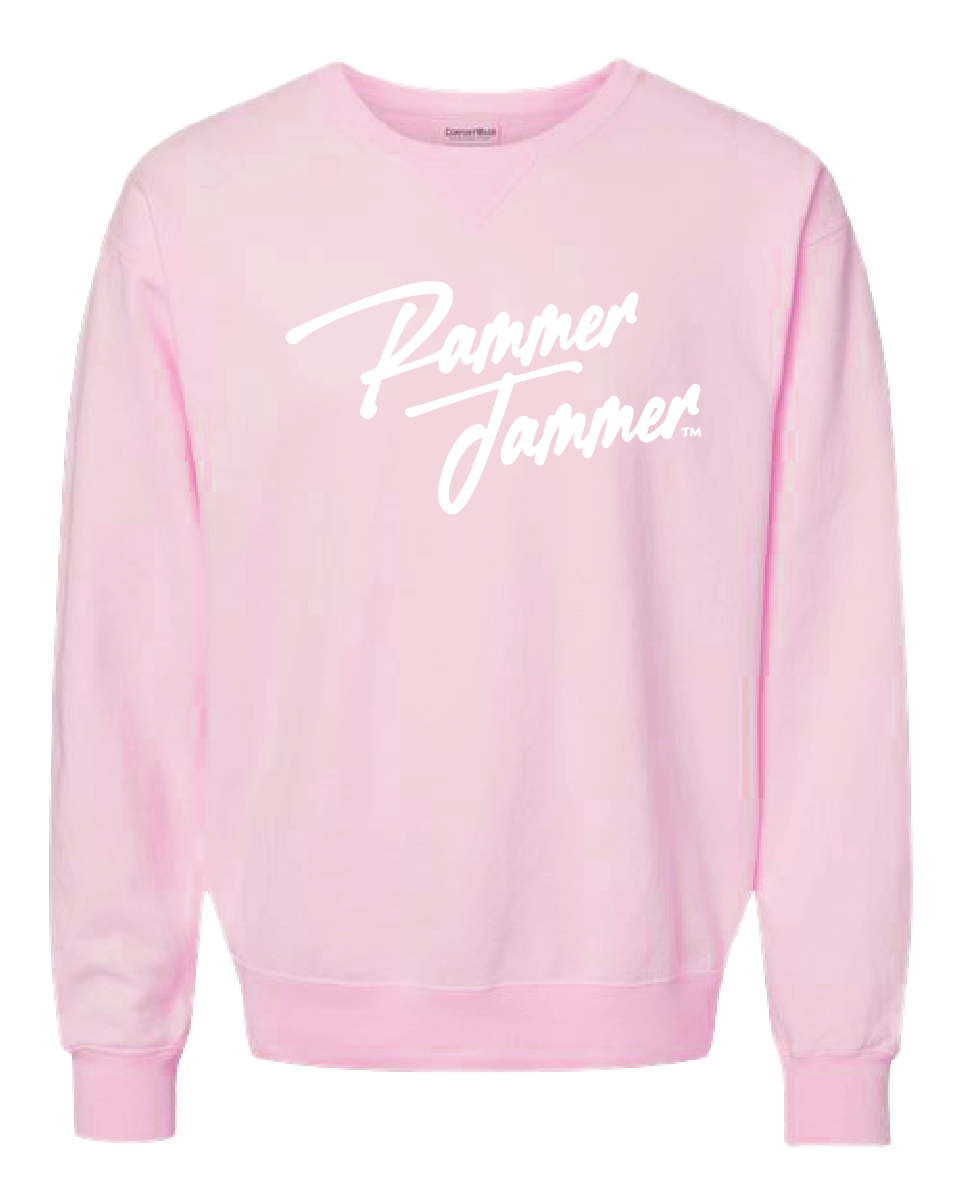Cursive Rammer Jammer Crewneck