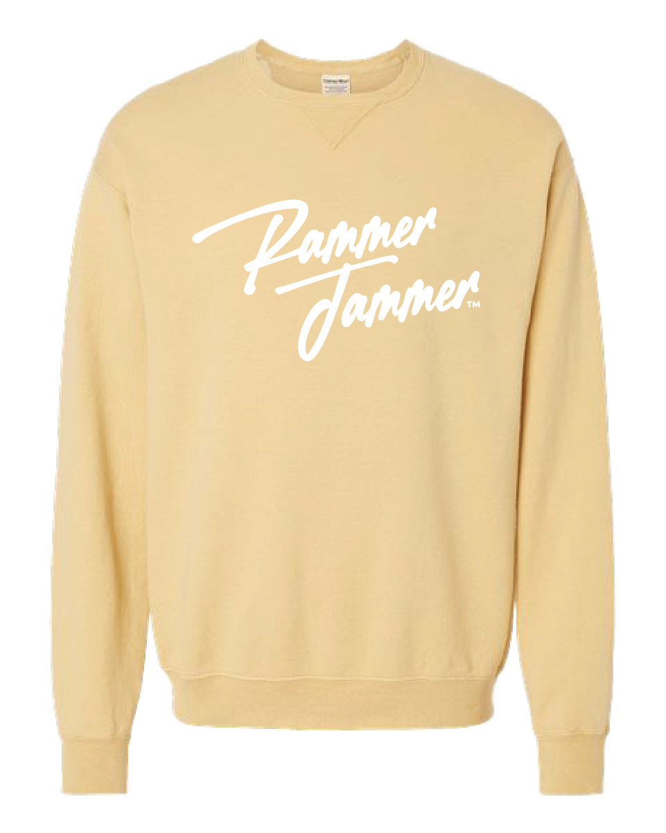 Cursive Rammer Jammer Crewneck