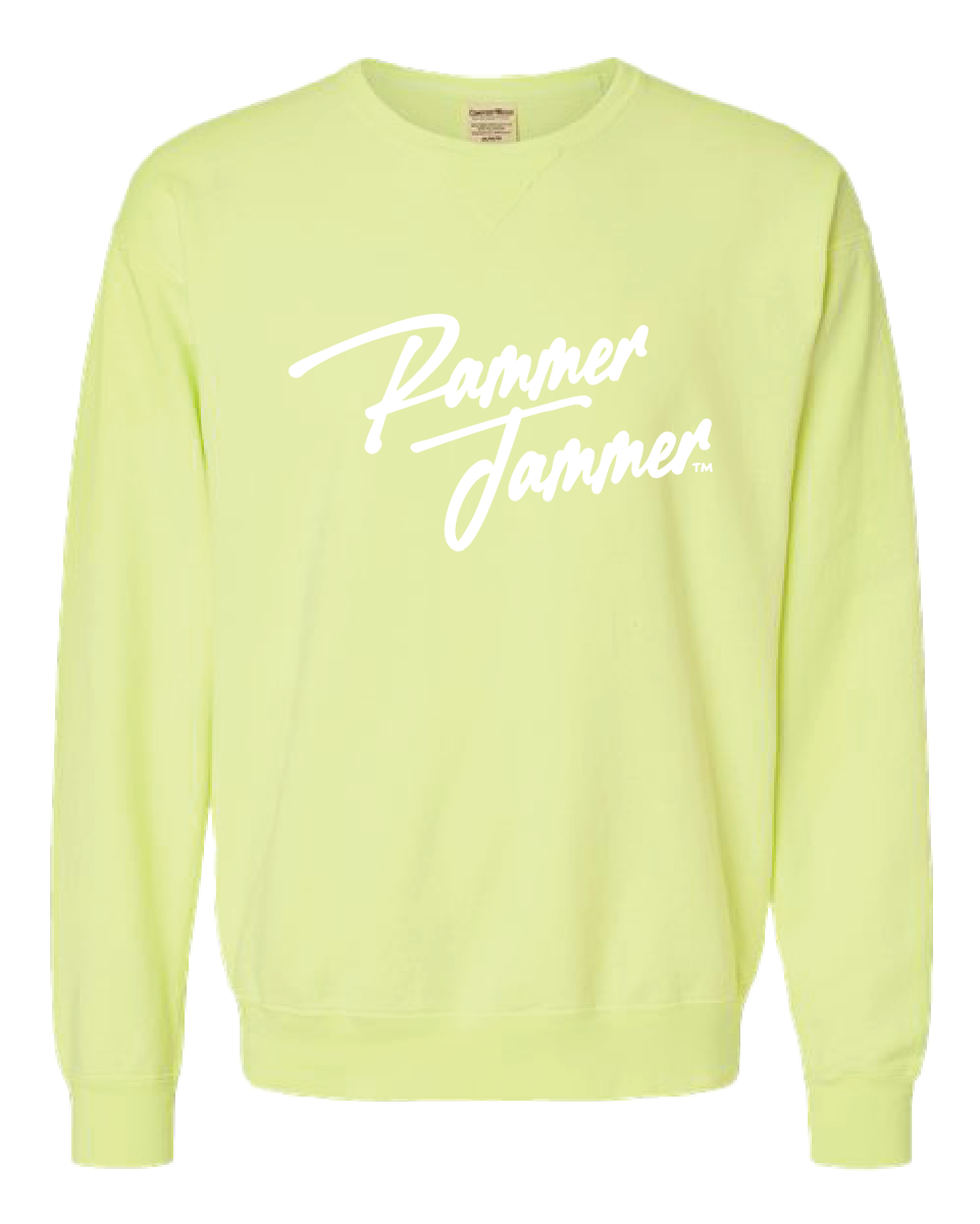 Cursive Rammer Jammer Crewneck