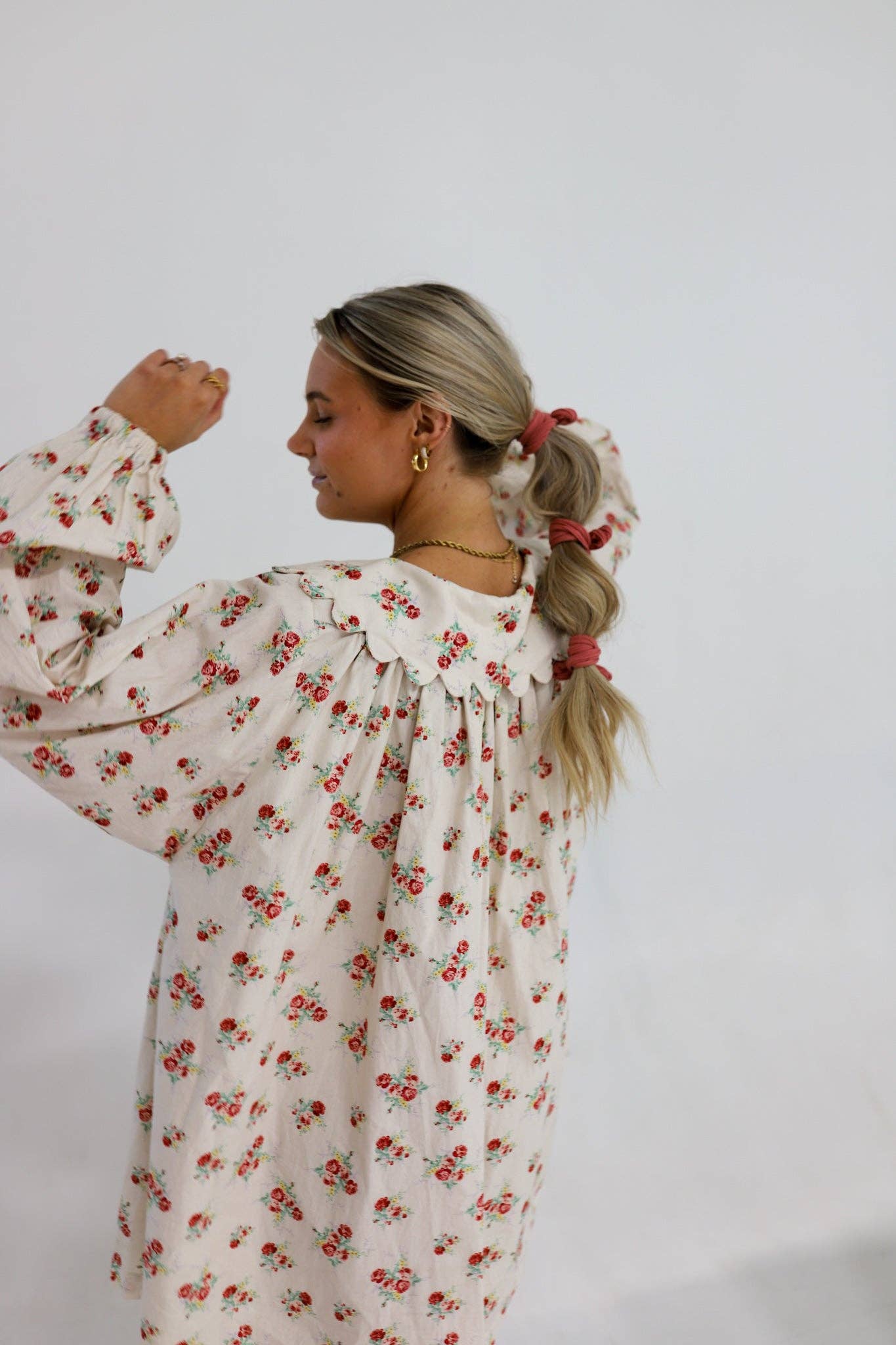 BOW SLICK BACK PONYTAILS (PACK OF 3): LIGHT PINK