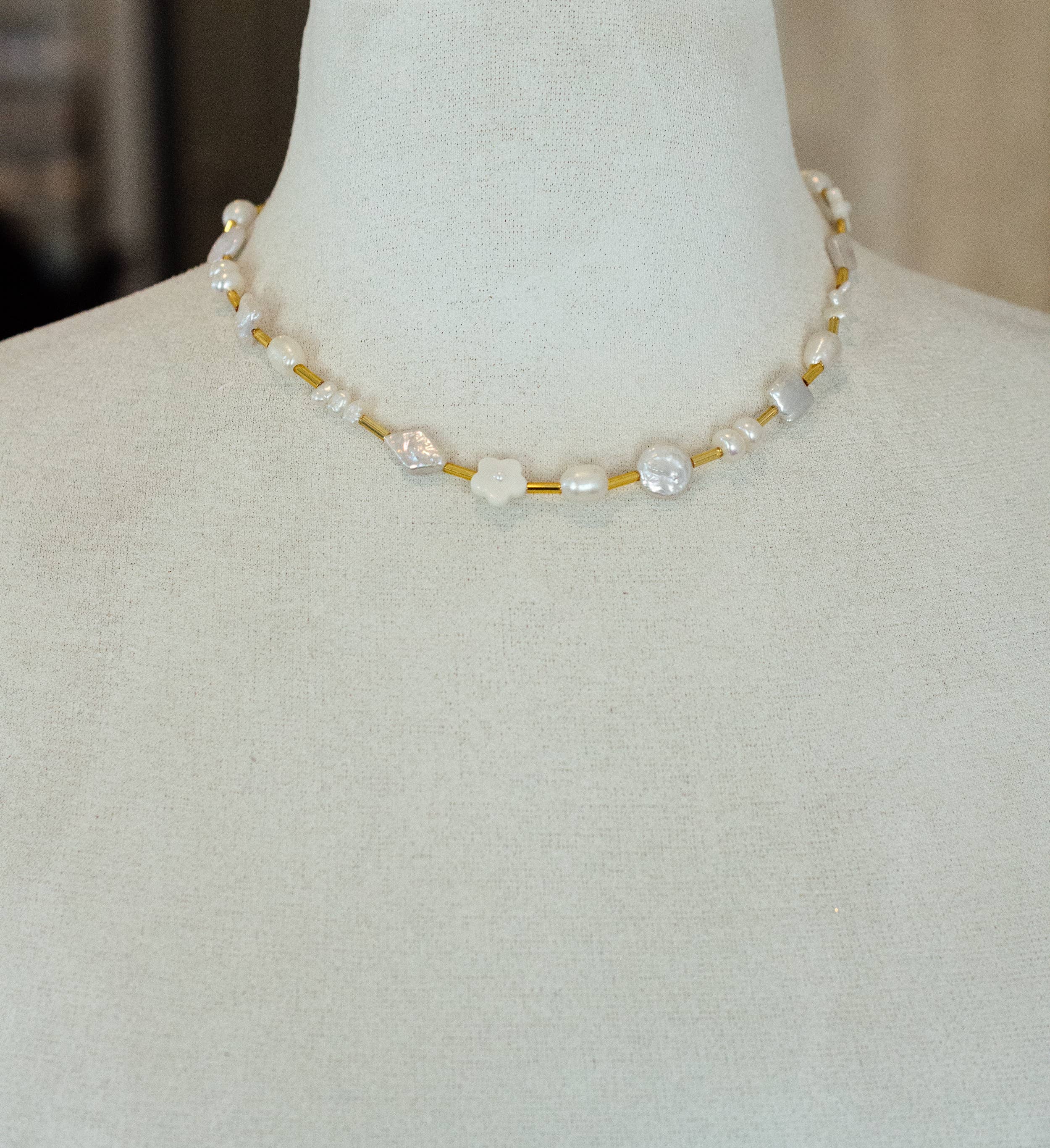 Pearl Beaded Necklace