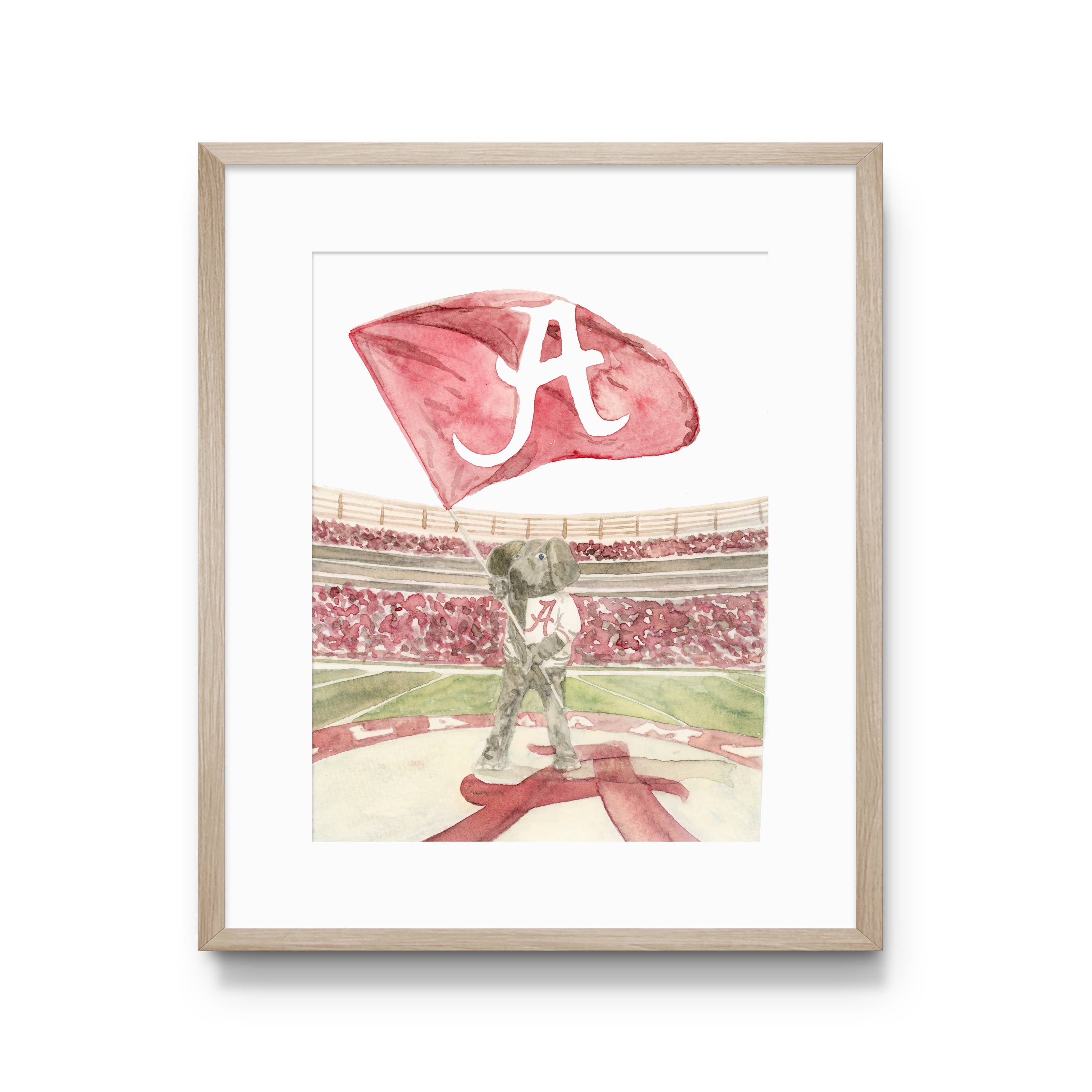 The University of Alabama Big Al Print, Collegiate : 5x7