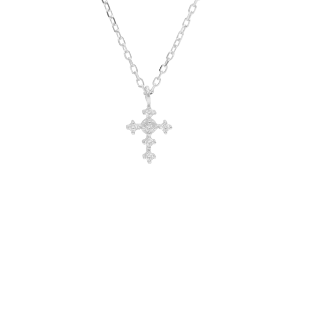 Haley's Cross Silver Necklace: Packaged in Gift Box