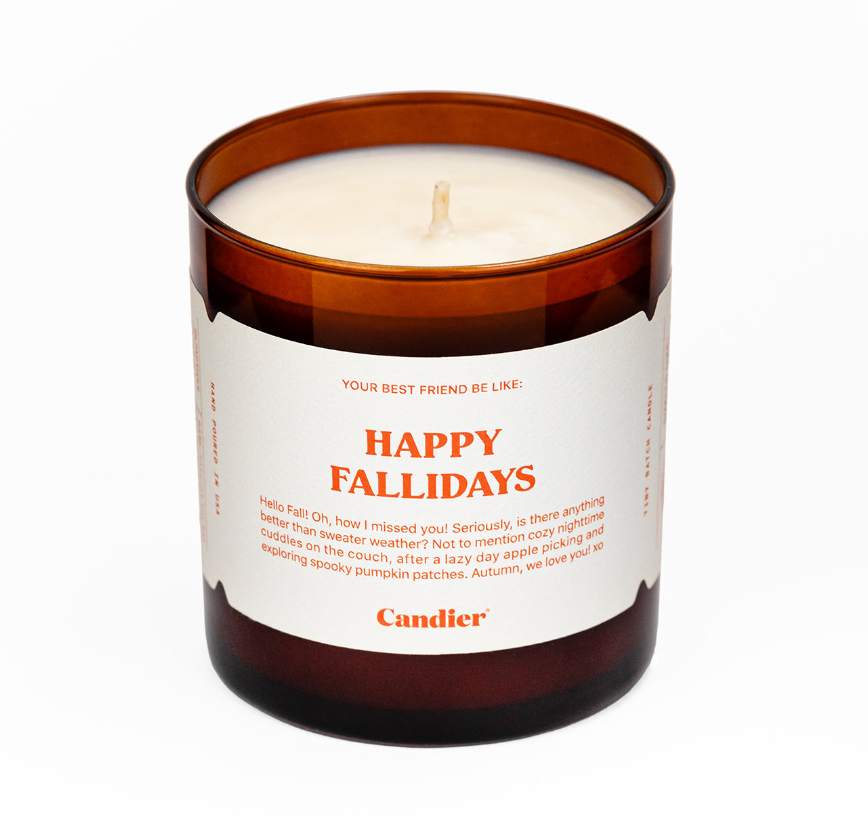 Happy Fallidays Candle