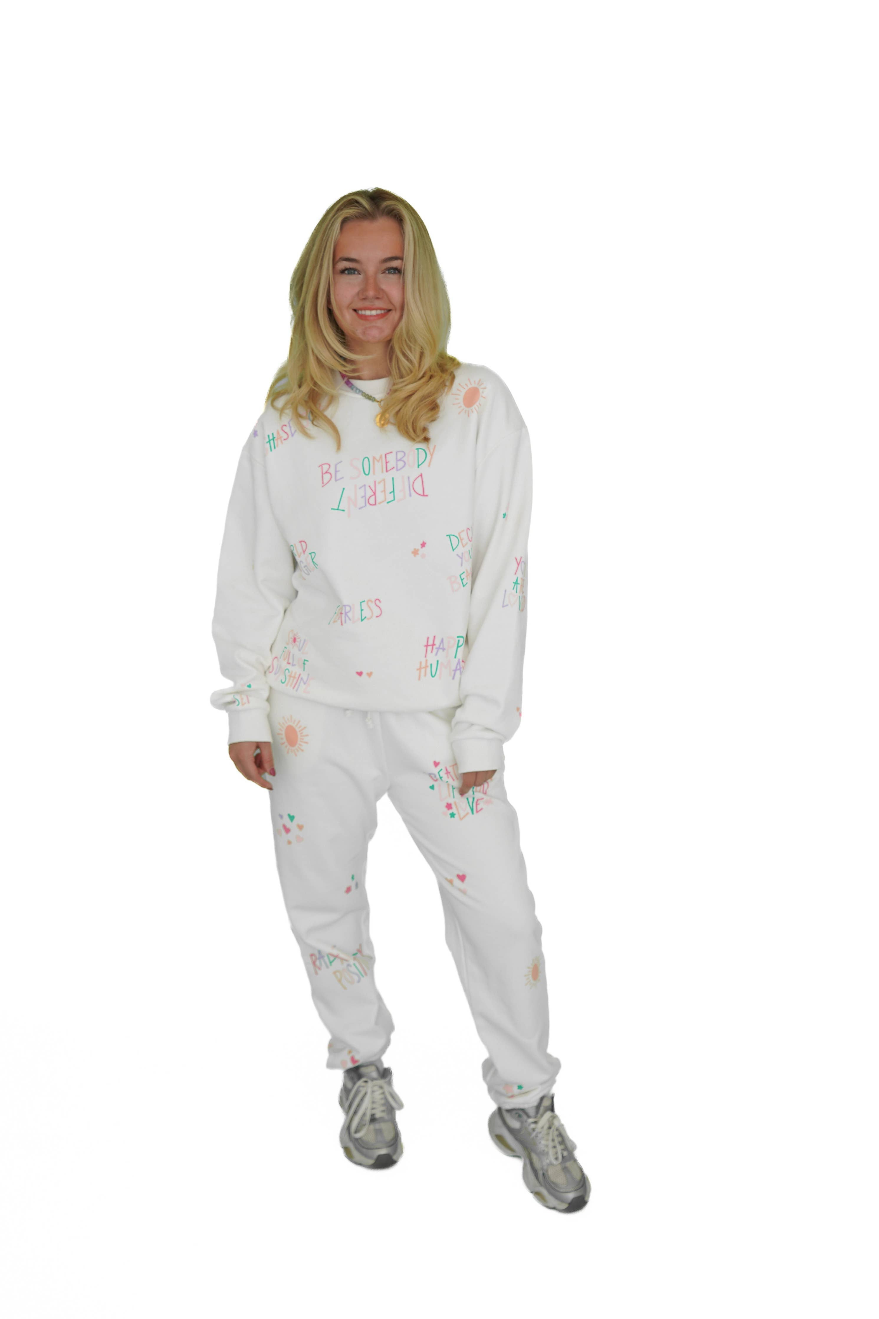 The Different Sweatpant- White: XL