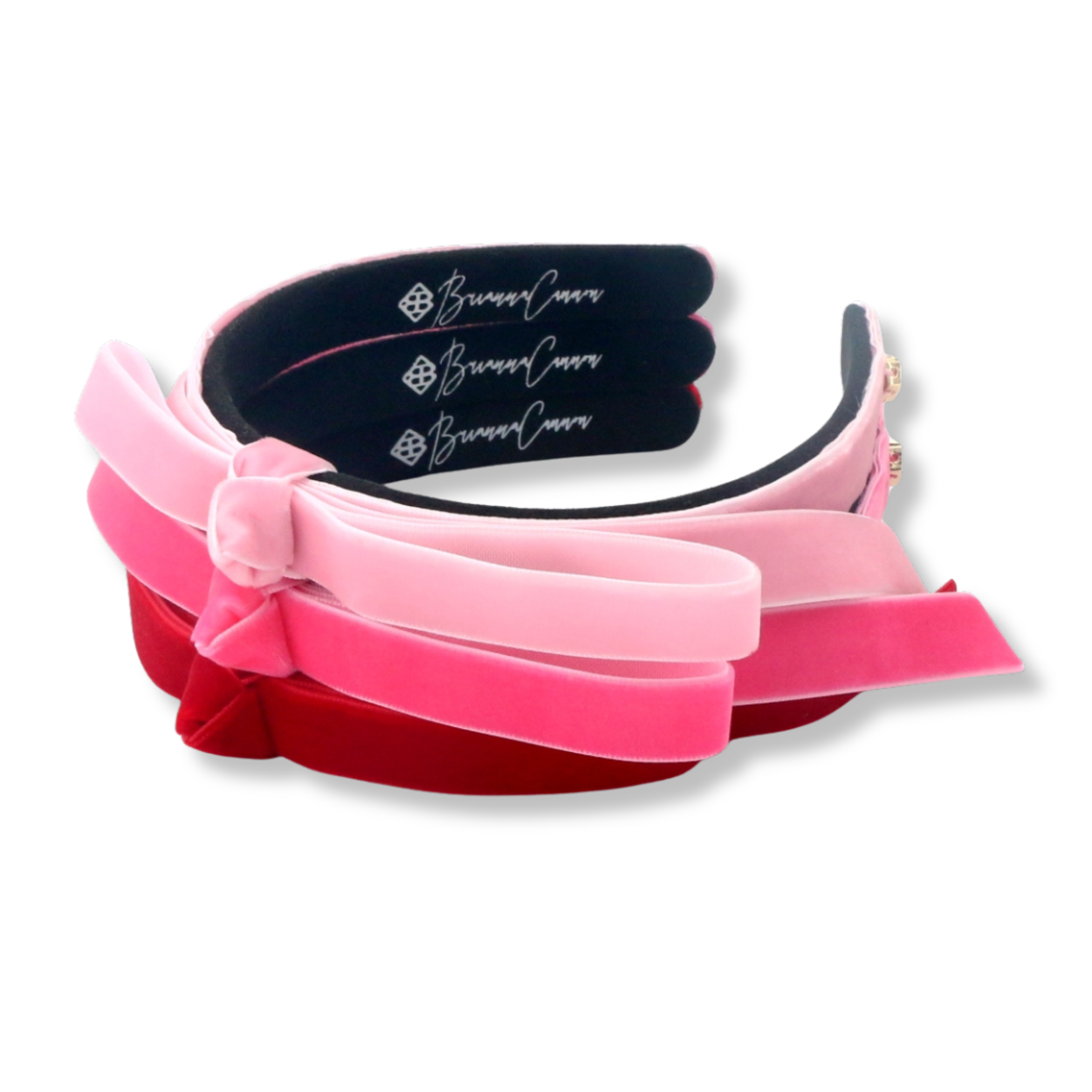 Thin Light Pink Ribbon Bow Headband