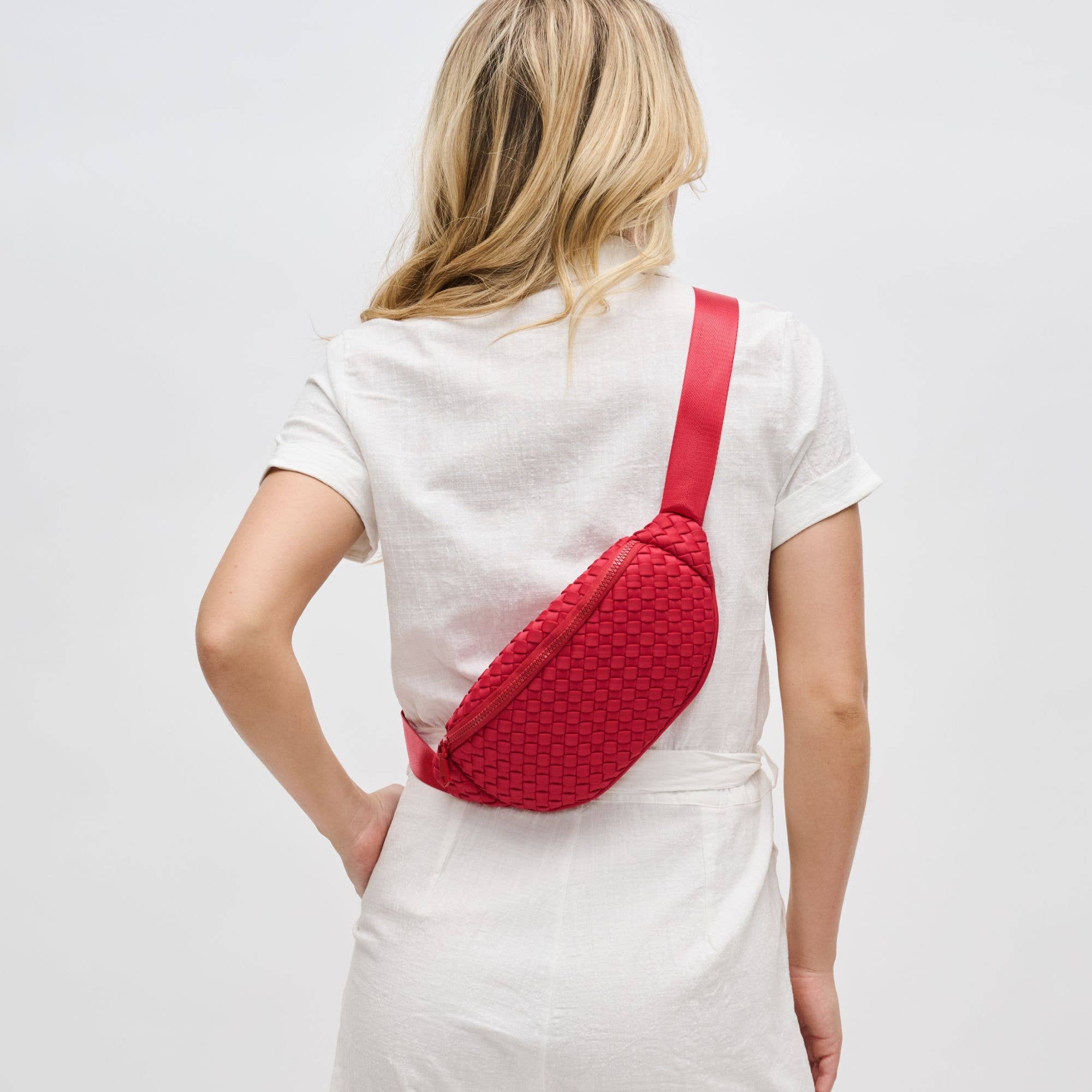 Aim High  Woven Neoprene Belt Bag: Neon Yellow