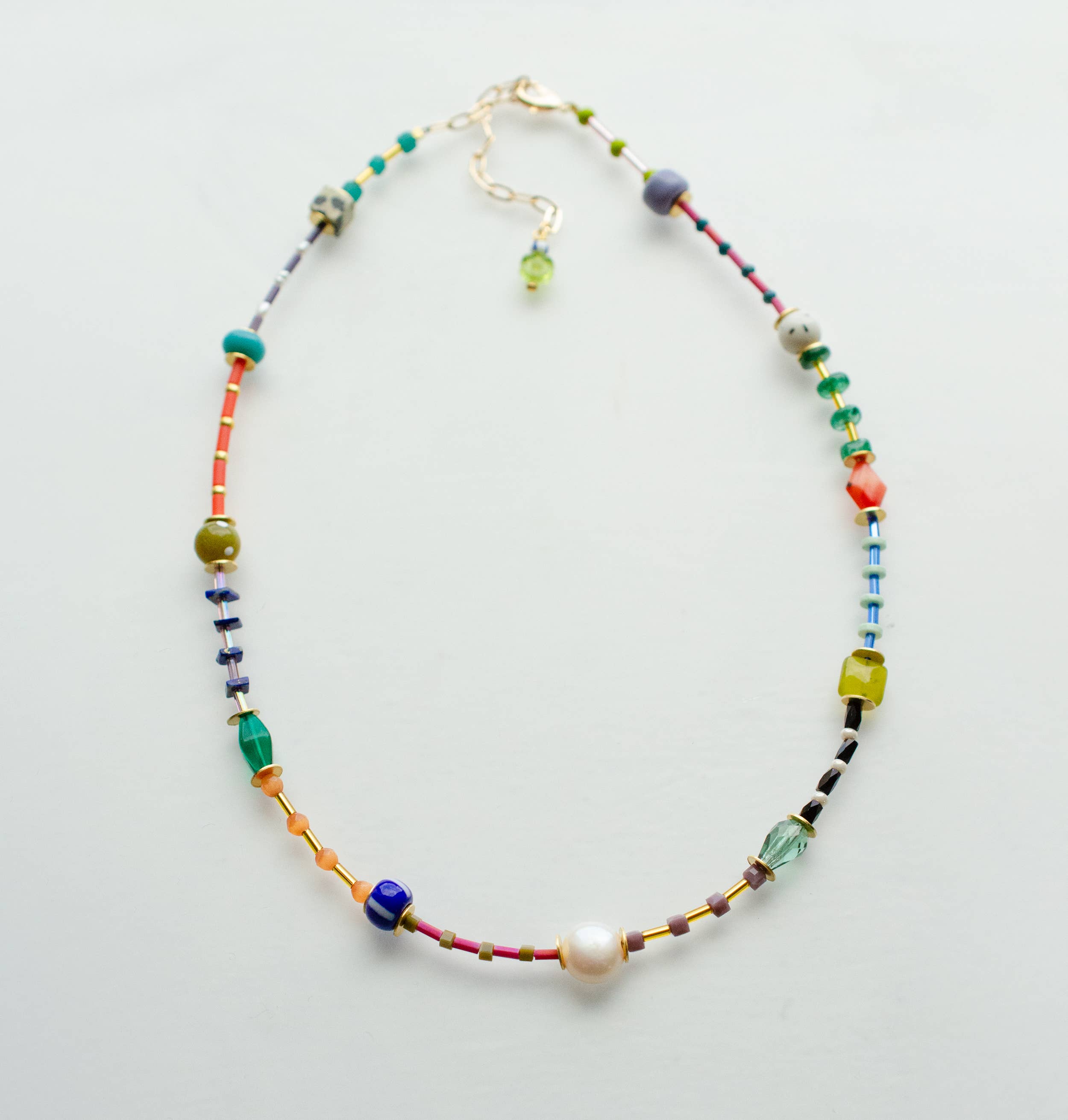 Colorful Beaded Seed bead Friendship Necklace