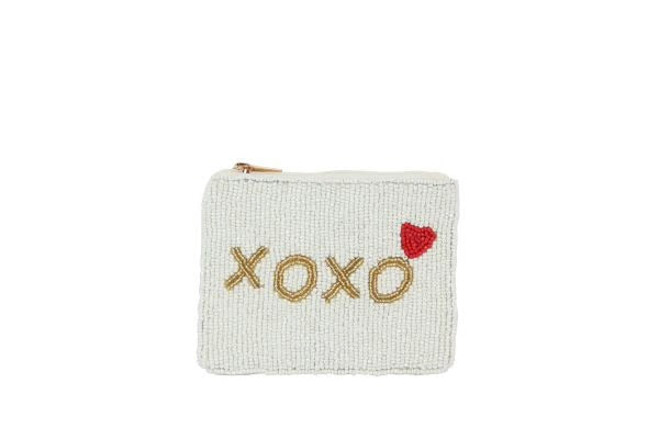 Valentines Beaded Pouch