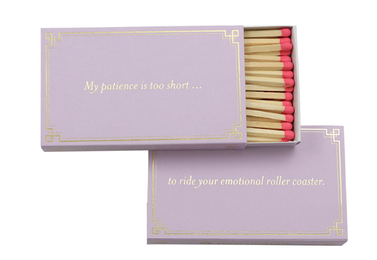 Matchdaddy Matches: My patience is too short…