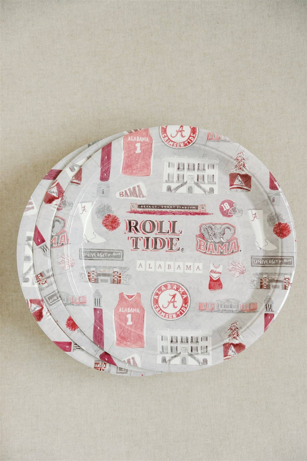 The University of Alabama Paper Plate Pack