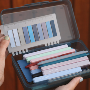 Bible Journaling Set – Gel Pens, Highlighters, Sticky Notes, Stickers & Pencil Case Options: Purple / Set 2