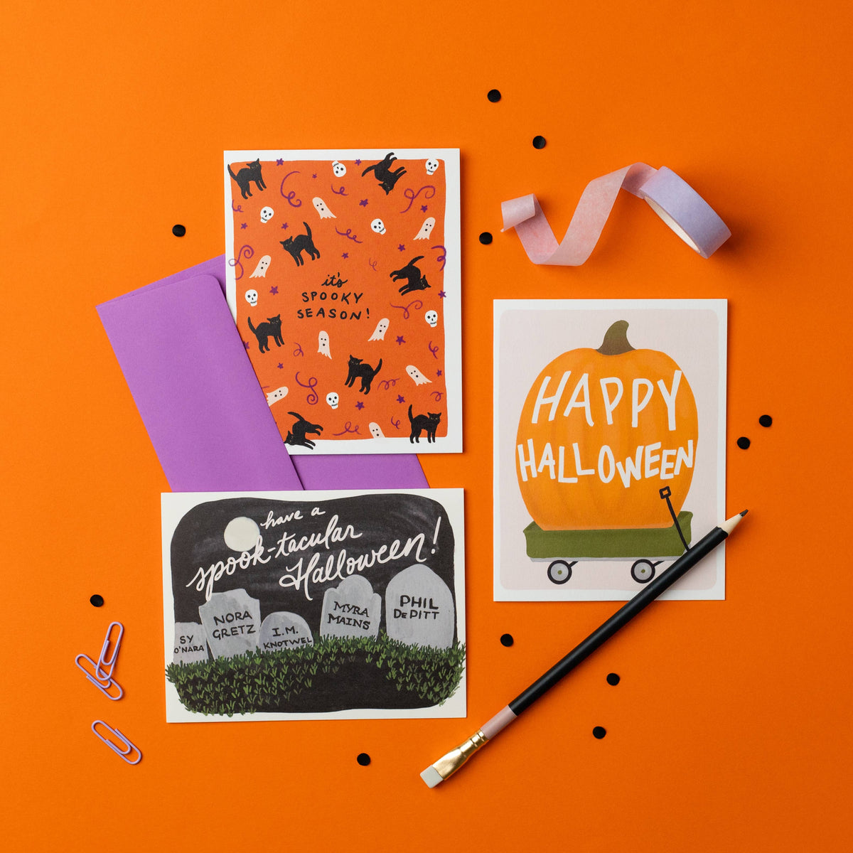 Spooky Season Card | Spooky Halloween Fall Card: Single