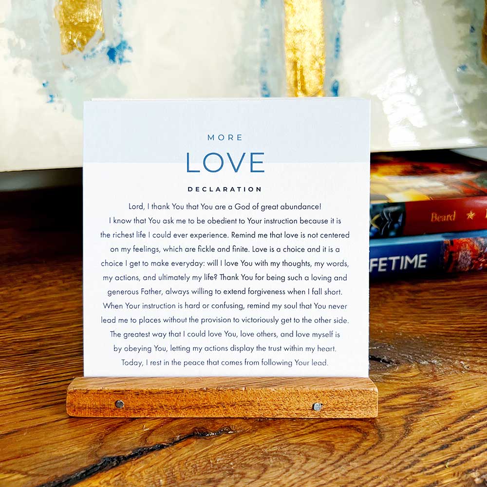 More of Jesus Scripture Devotional Set w/Stand: Acrylic Stand