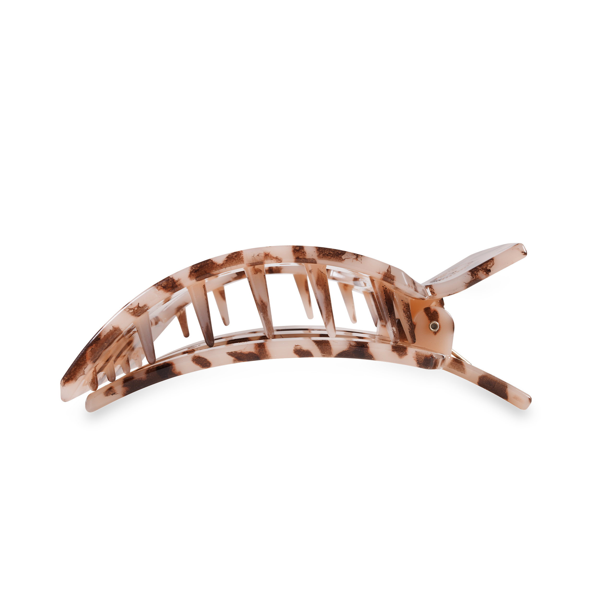 Square Flat Hair Clip | Large | Blonde Tortoise