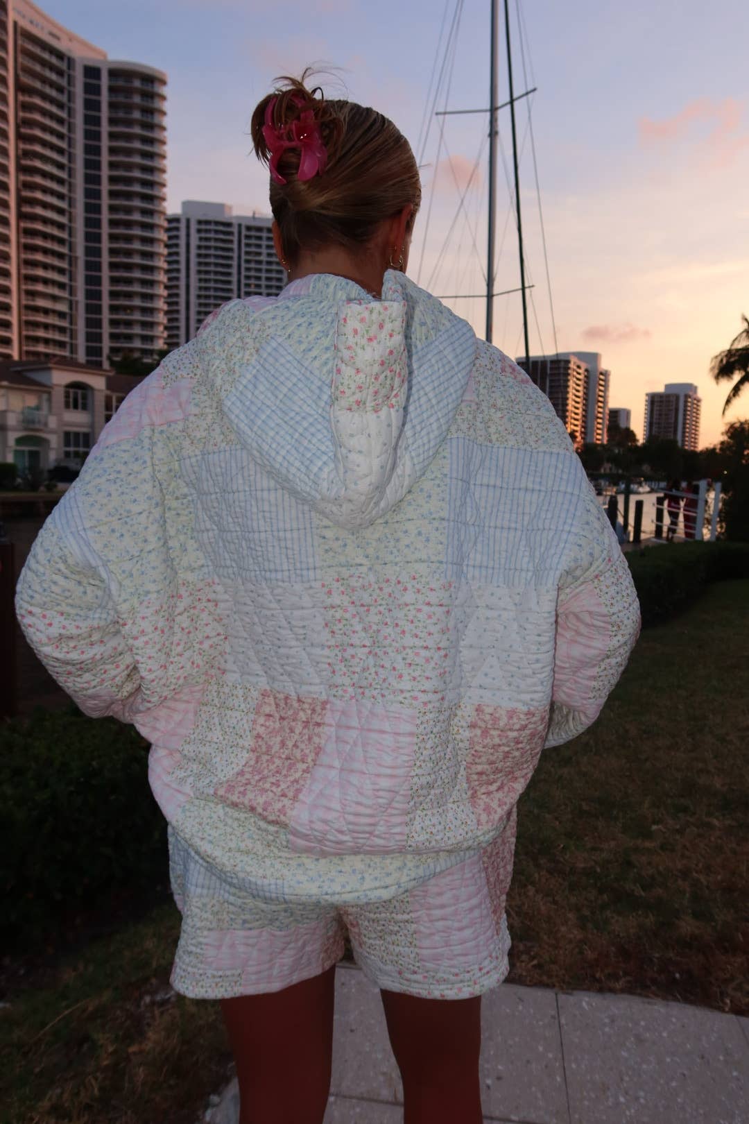 Quilted Pastel Shorts: Pastel