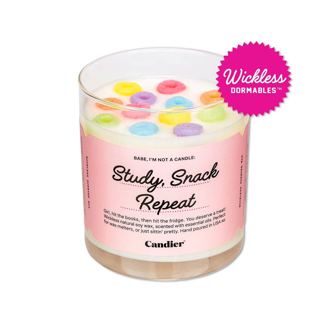 STUDY SNACK REPEAT FLAMELESS WAX MELT