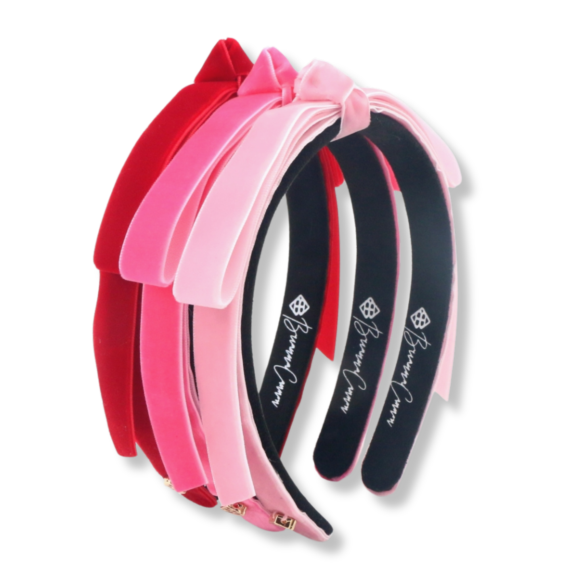 Thin Light Pink Ribbon Bow Headband