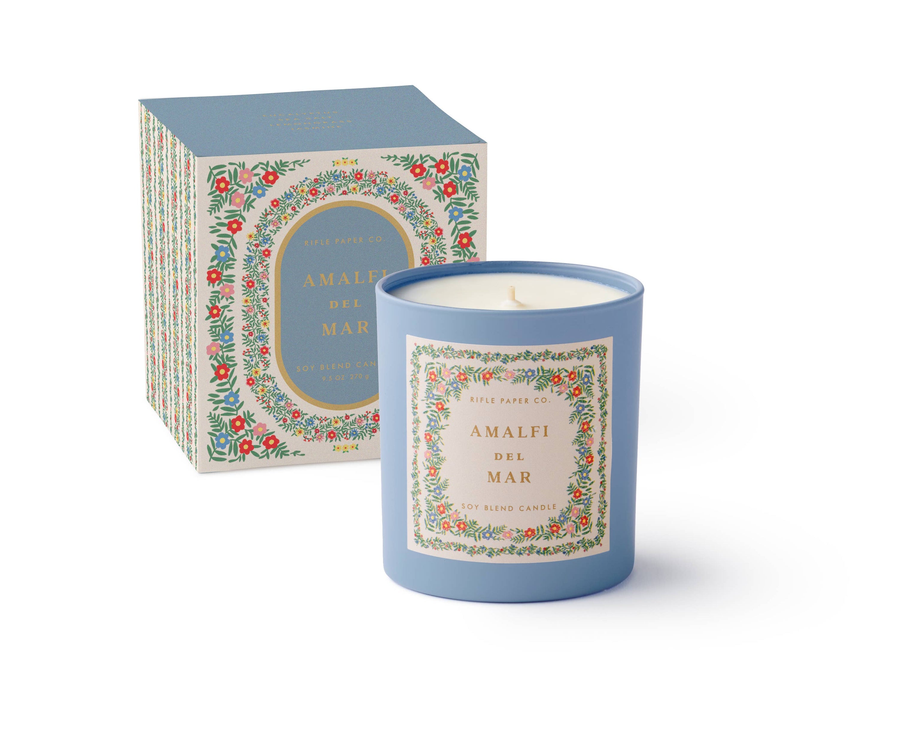 Rosette Amalfi del Mar 9 oz Glass Candle