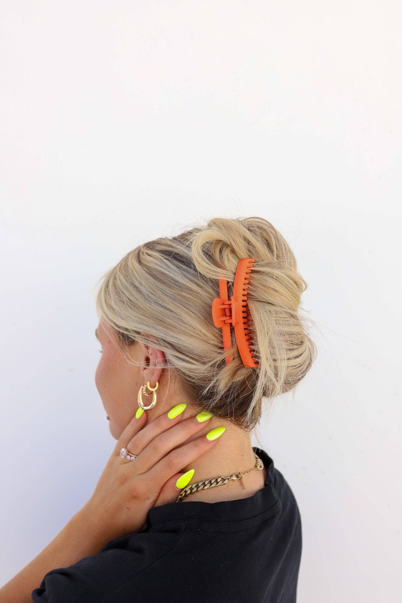 MIDI HOLD EVERYTHING CLAW ( 13 COLORS ): LIGHT PINK