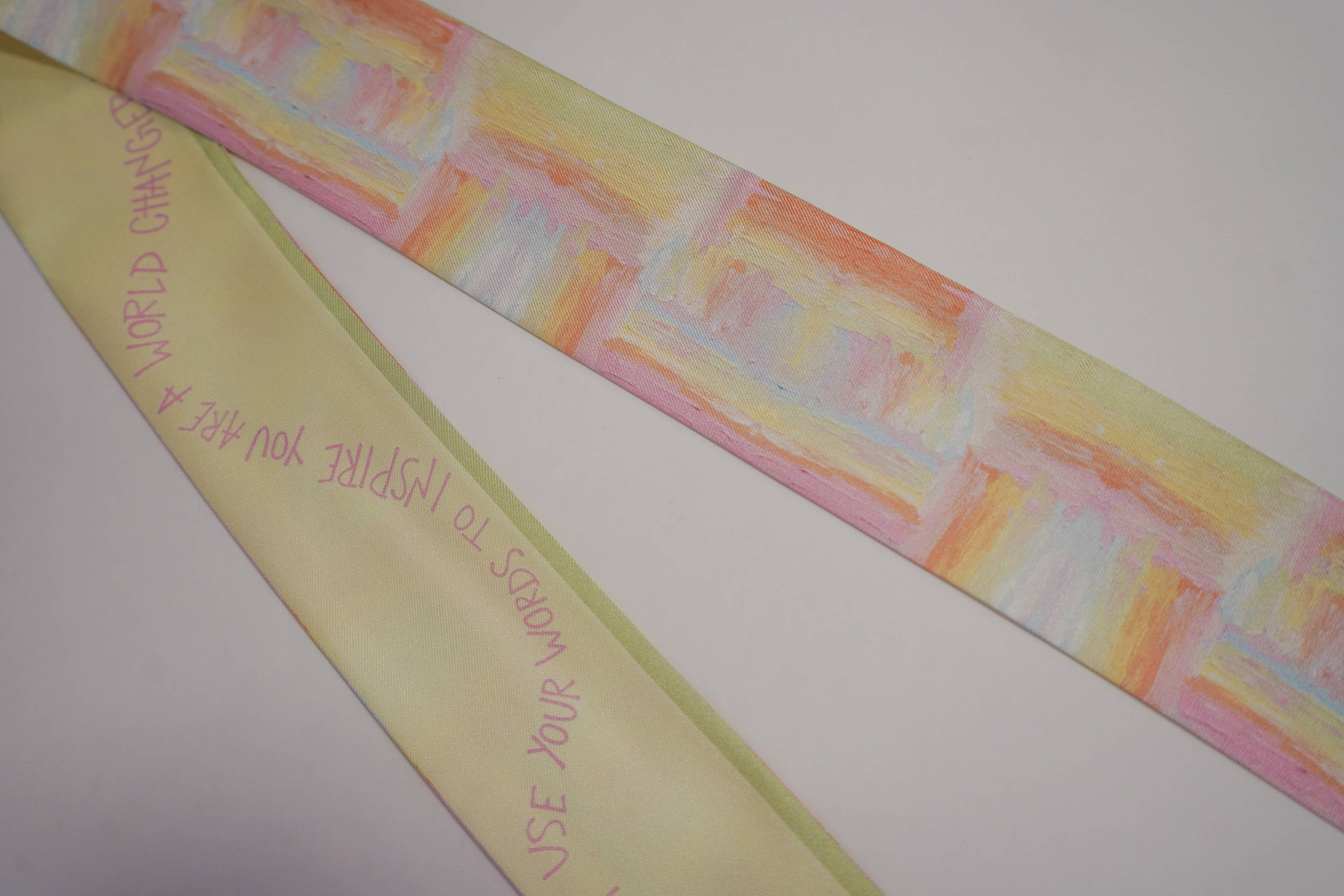 100% Silk Twilly Scarf- Joy in Motion