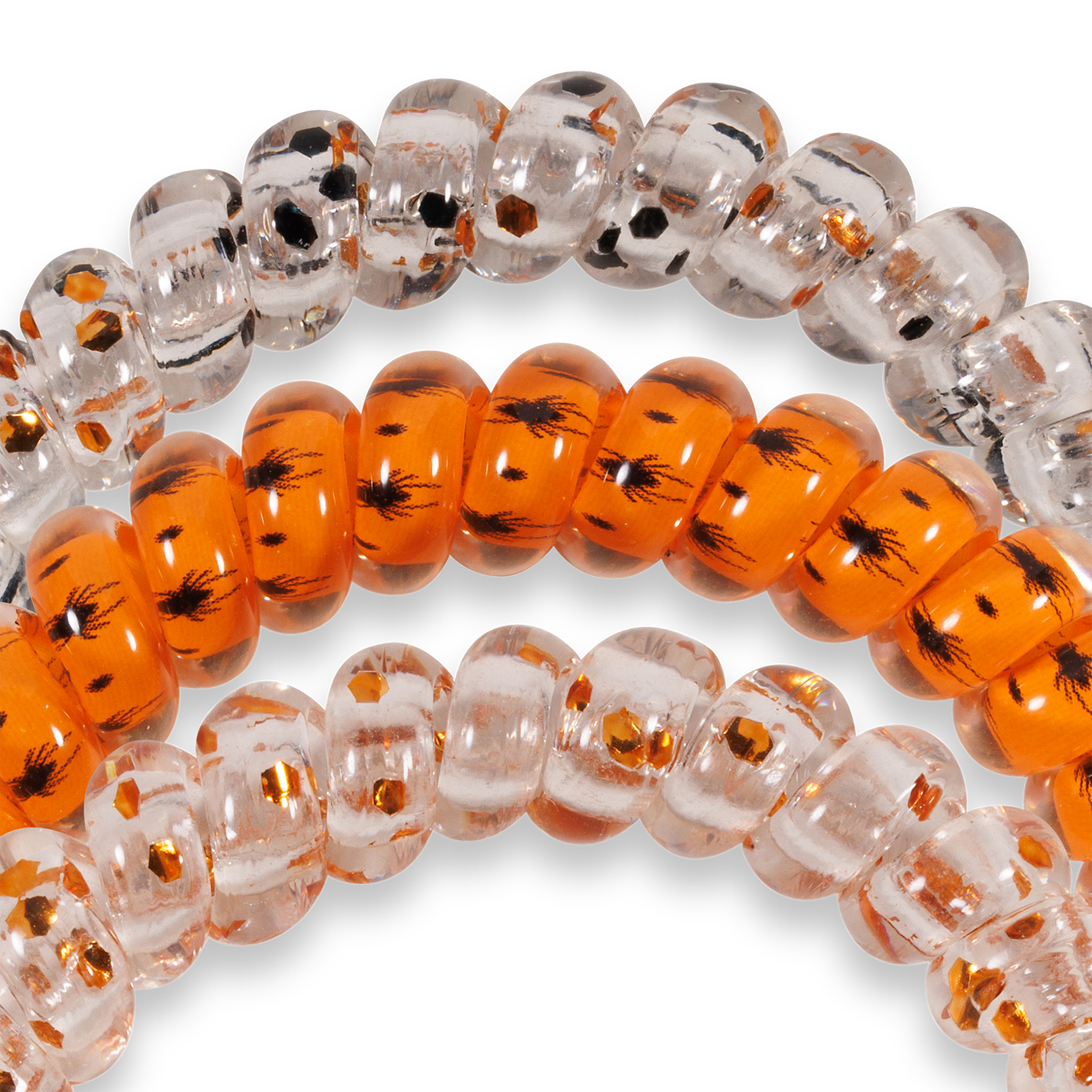 Spiral Hair Coils | Small | Spooky Sparkles Hair Ties