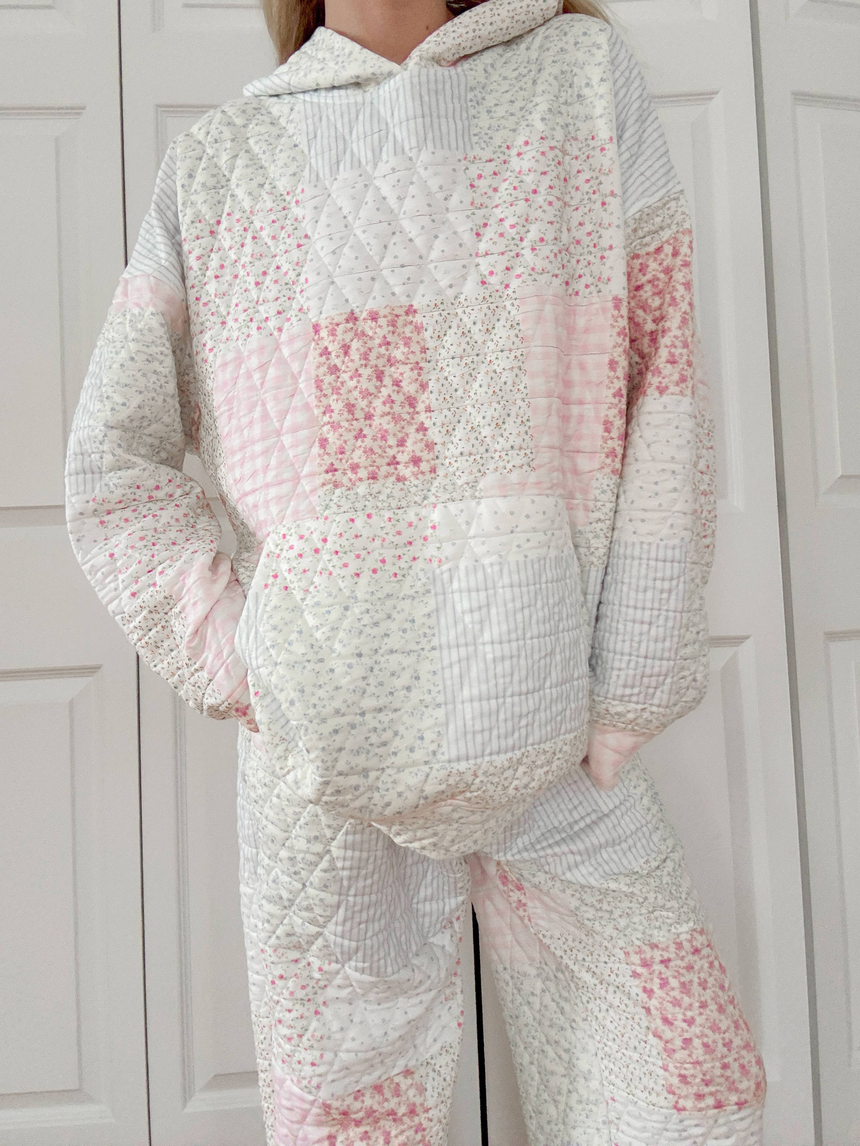 Quilted Pastel Hoodie: Pastel