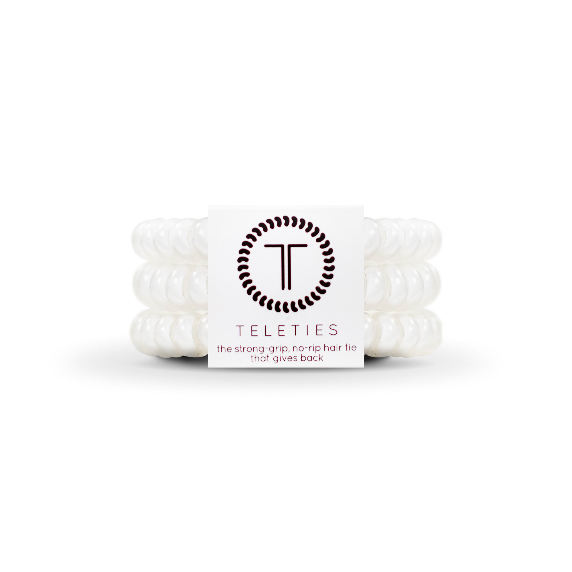 Spiral Hair Coils | Small | Coconut White Hair Ties: Small