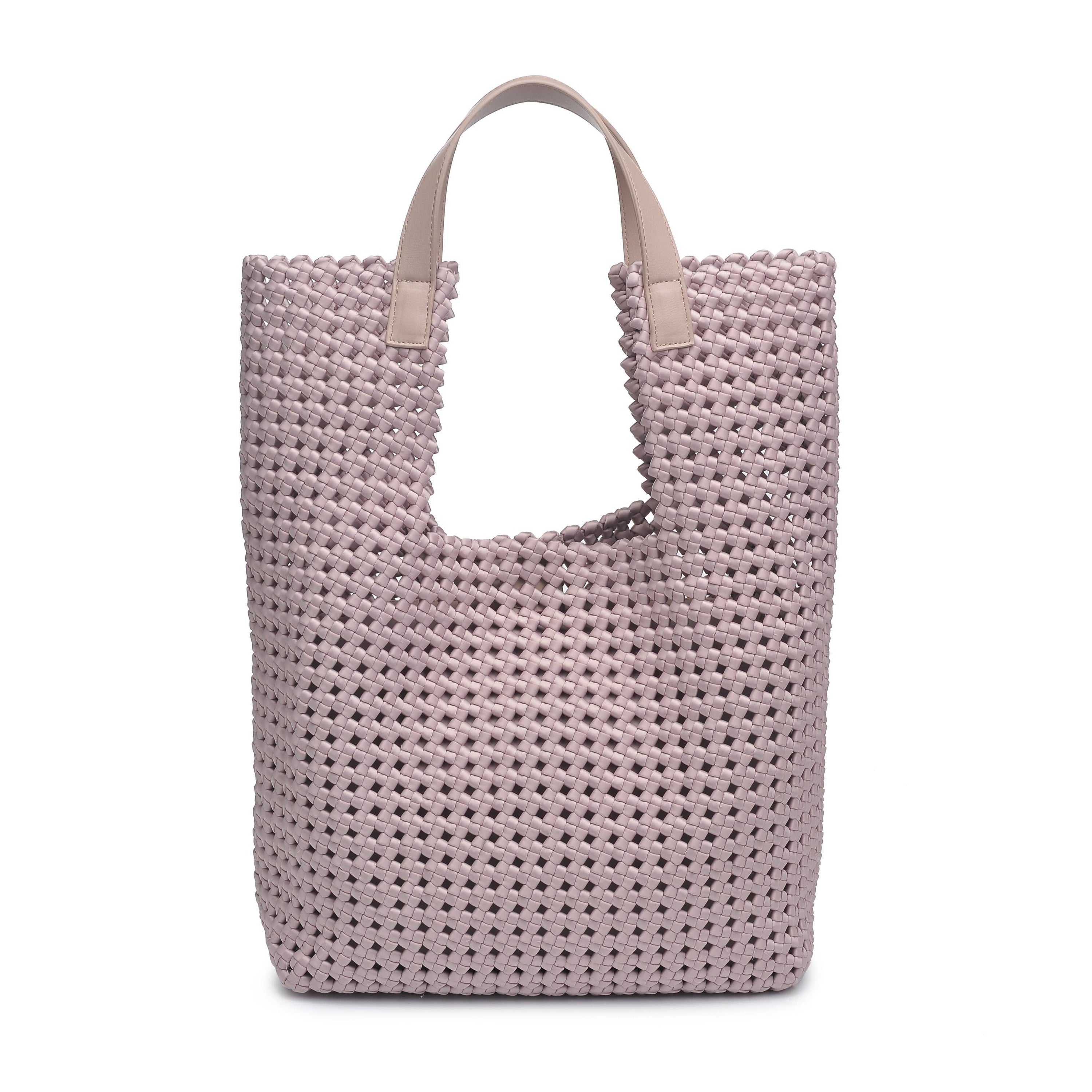 Zenith Zen - Hand Woven Knot Tote: Nude