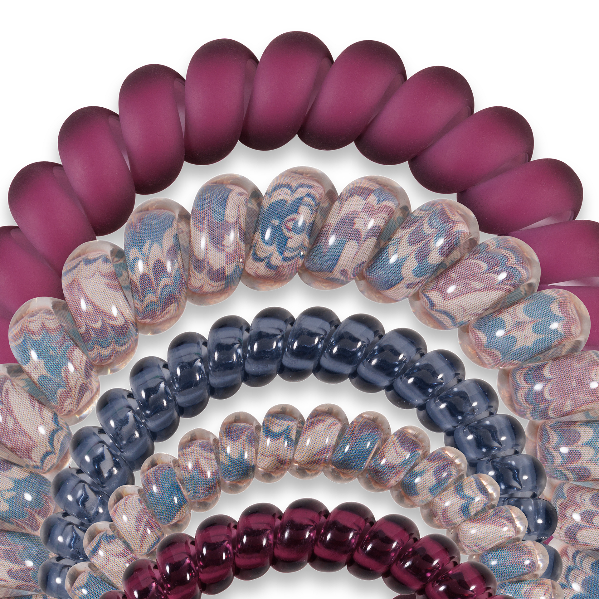 Spiral Hair Coils | Mix Pack | Purple Haze Hair Ties