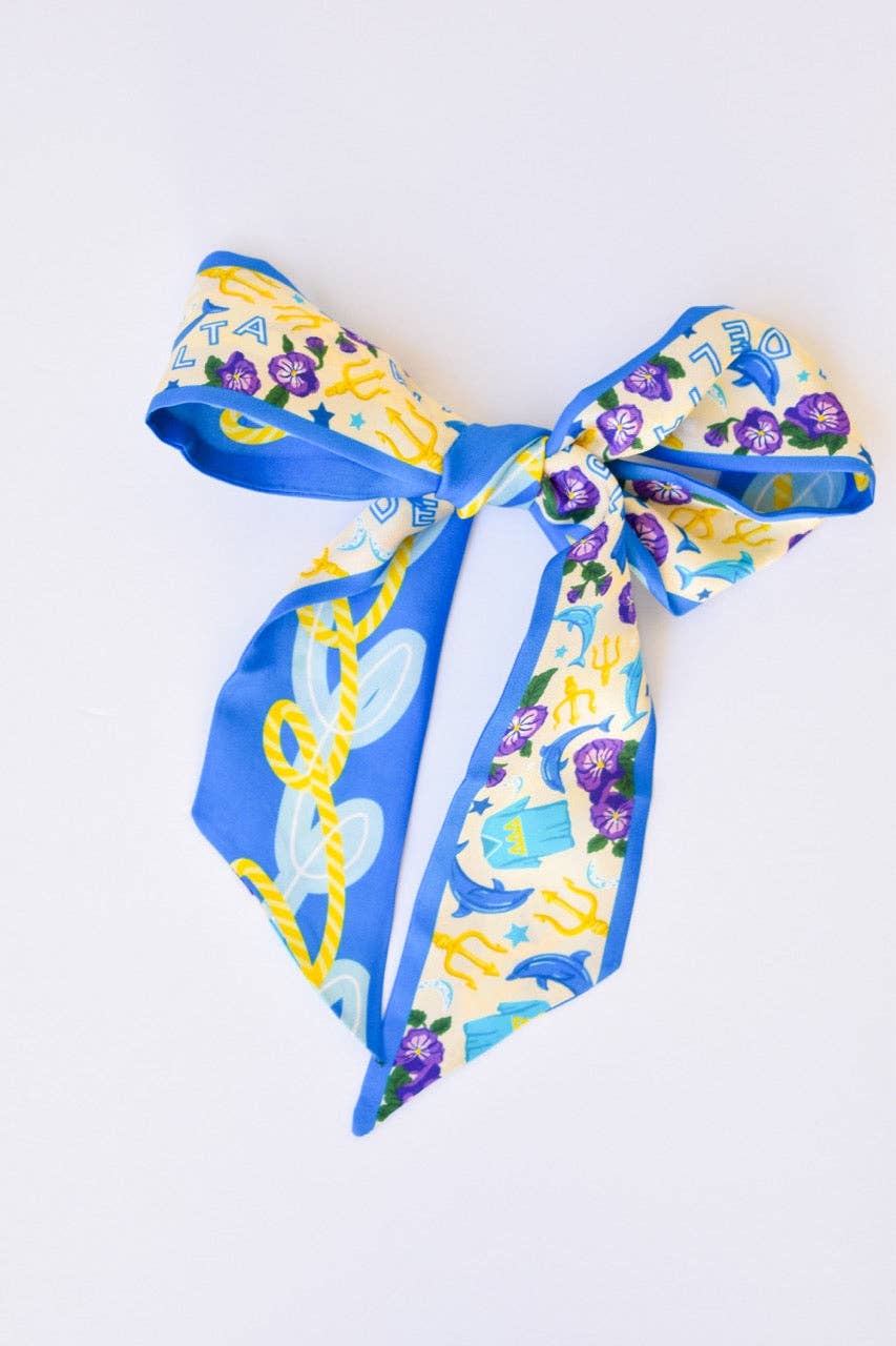 Tri Delta Skinny Scarf