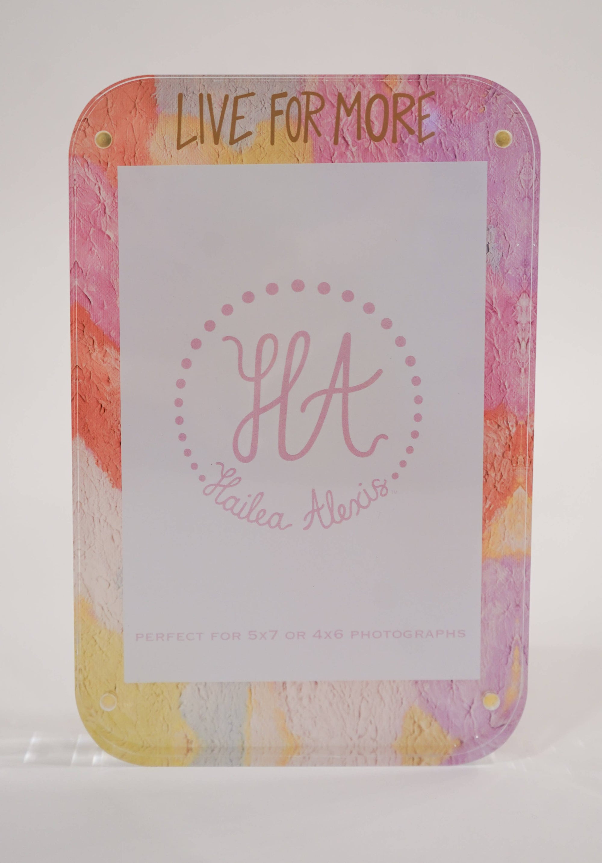 Live For More Acrylic Picture Frame