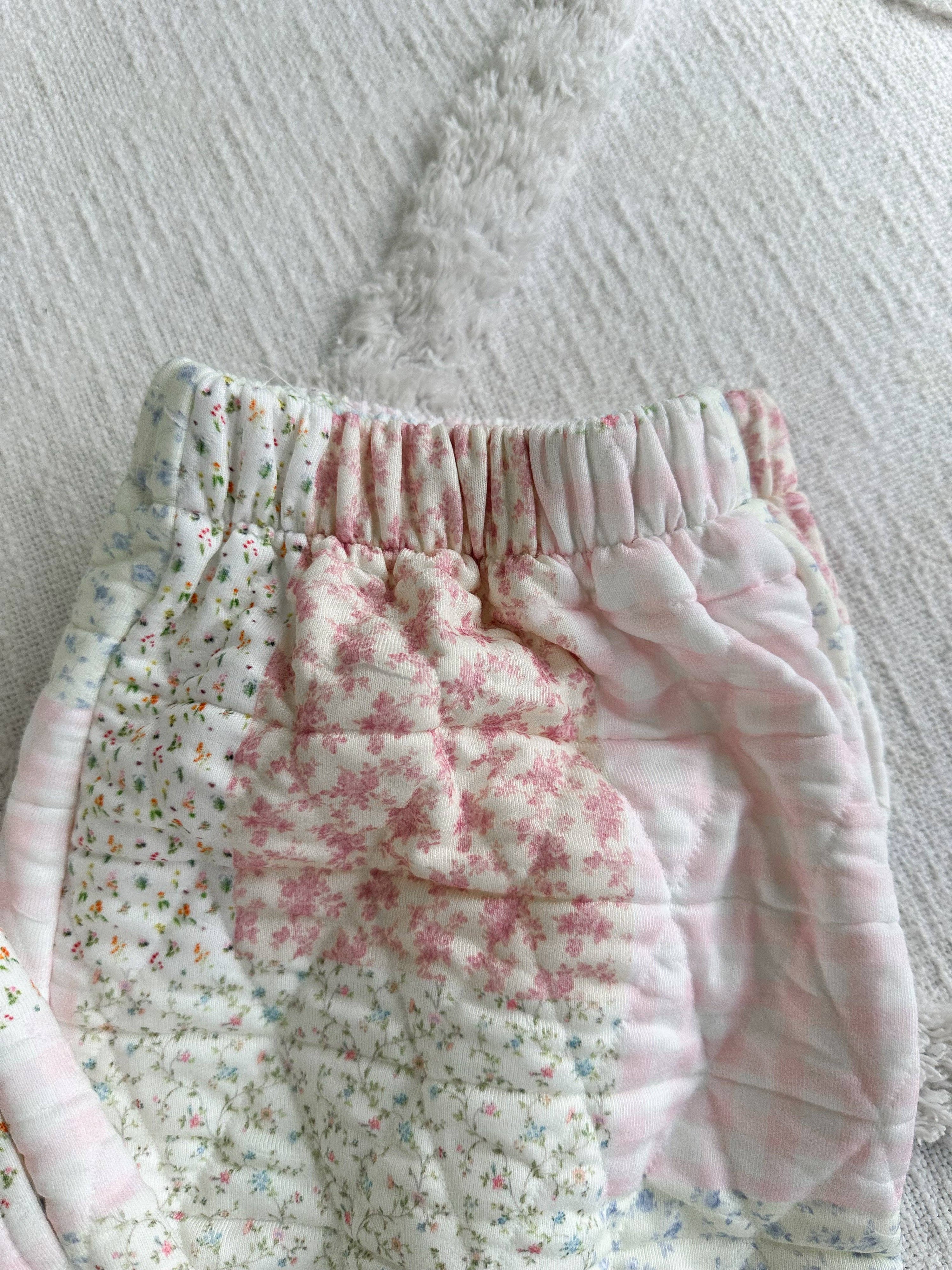 Quilted Pastel Joggers: Pastel