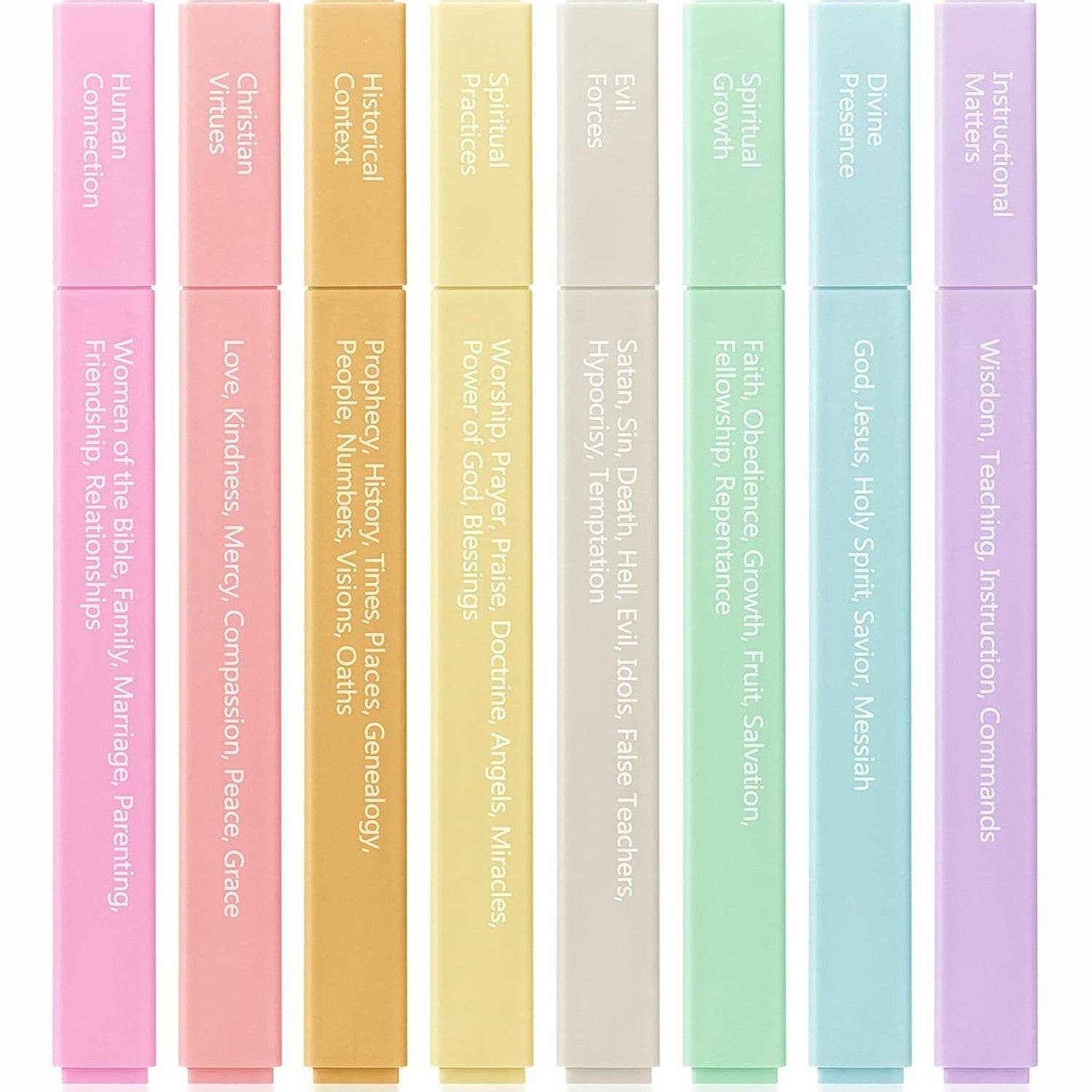 Mr. Pen- Bible Highlighters with Color-Coding System, 8