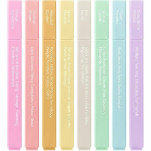 Mr. Pen- Bible Highlighters with Color-Coding System, 8