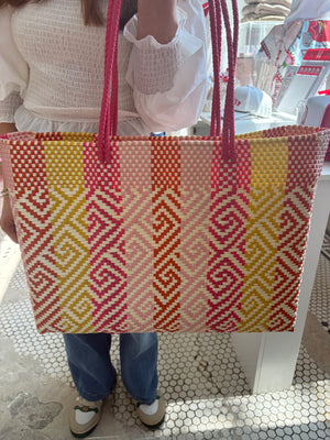 Extra Large PVC Woven Tote