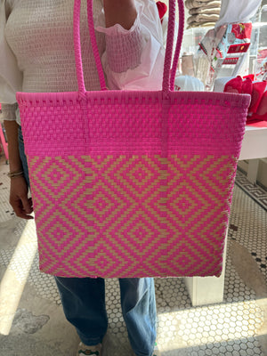 Large PVC Woven Tote