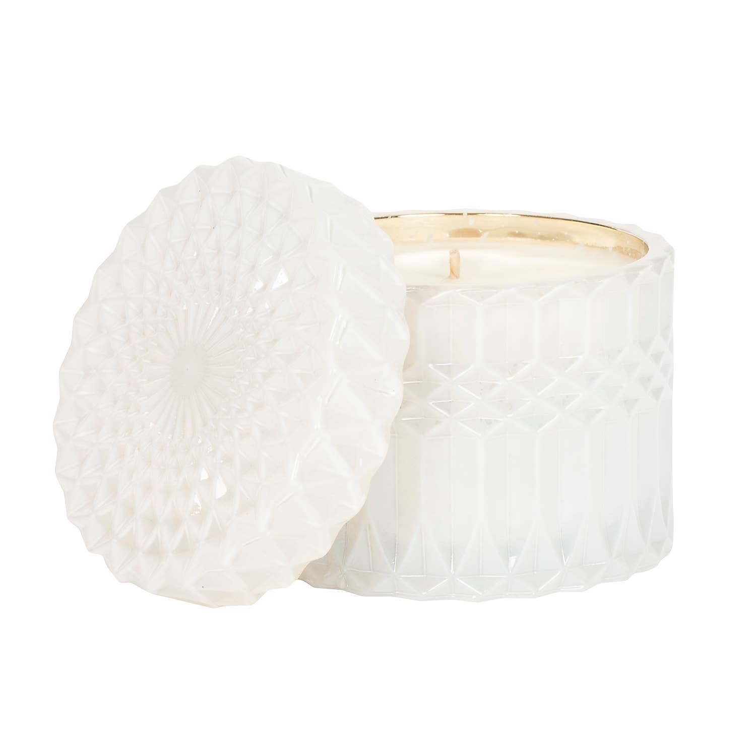 Pomander 8oz Petite Holiday Shimmer Soy Candles (WHITE)