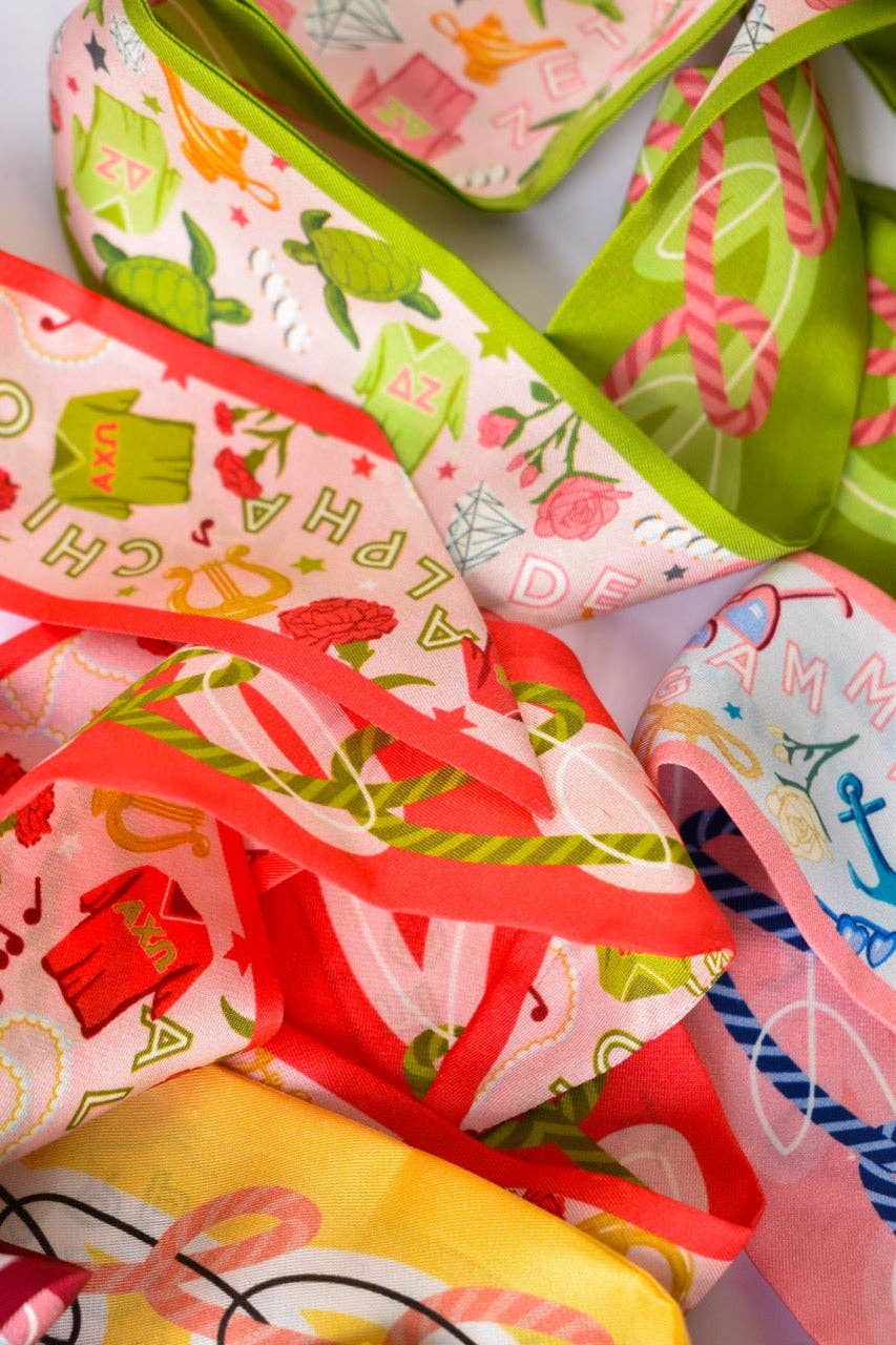 Delta Zeta Skinny Scarf
