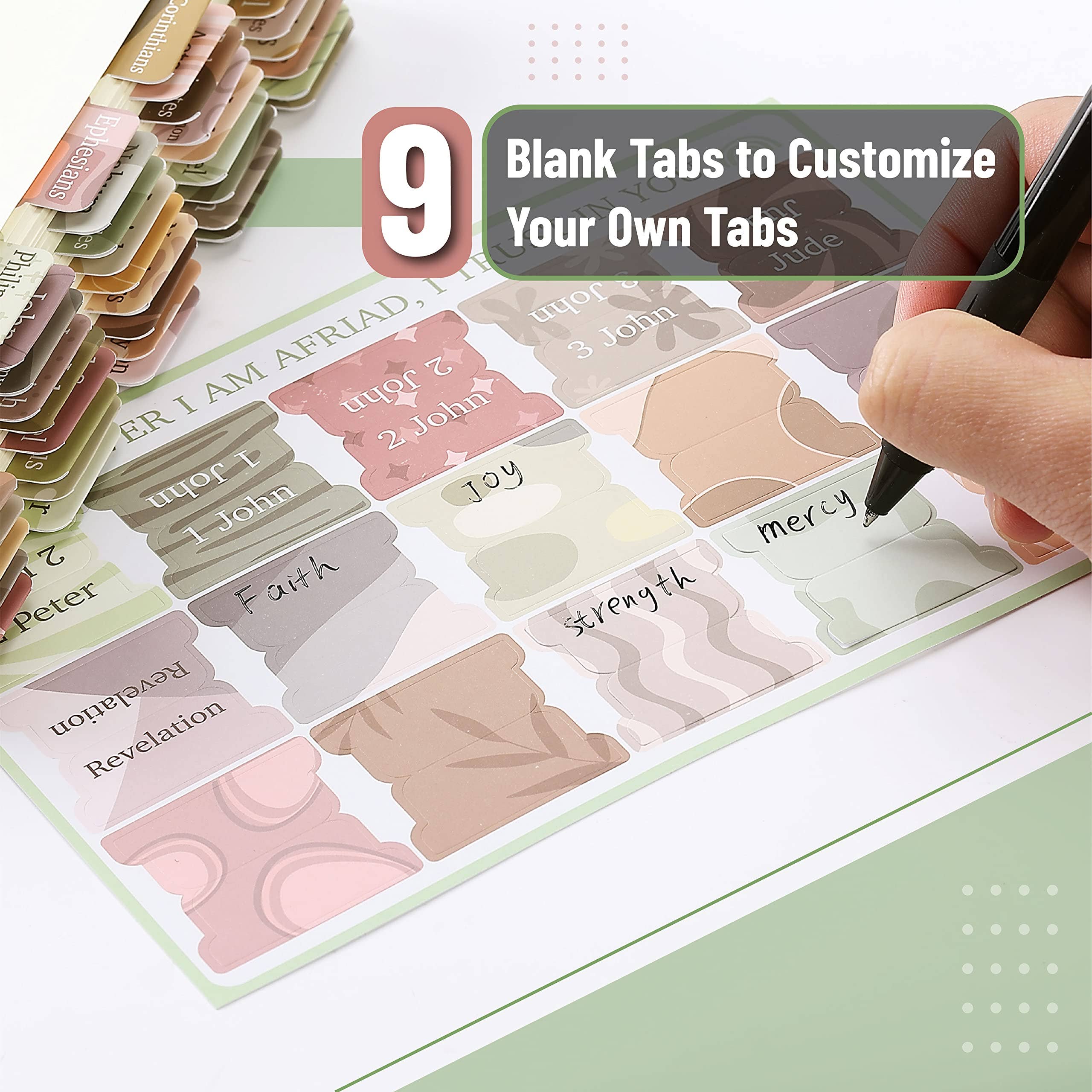 Laminated Bible Tabs 75 Pack