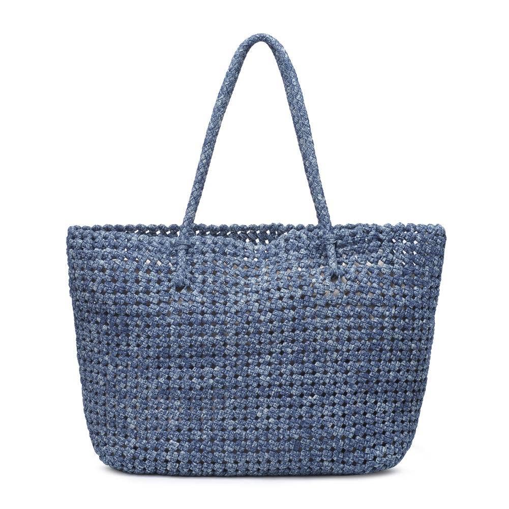 Reflection - Hand Woven Knot Tote: Ivory