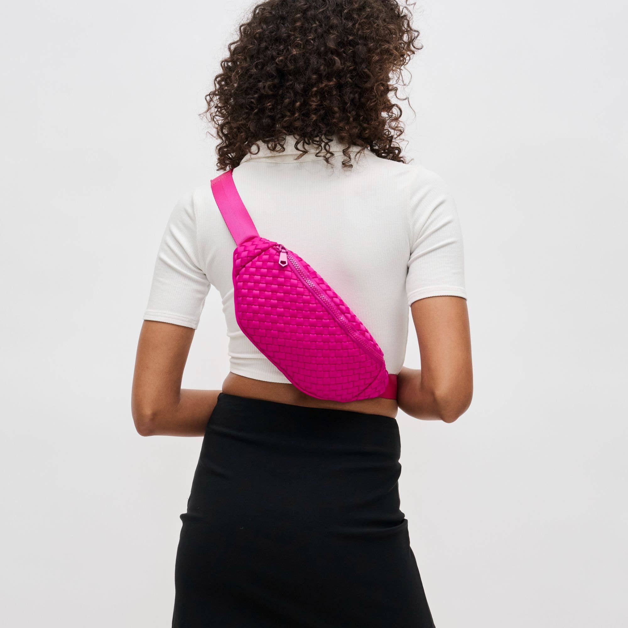 Aim High  Woven Neoprene Belt Bag: Neon Yellow