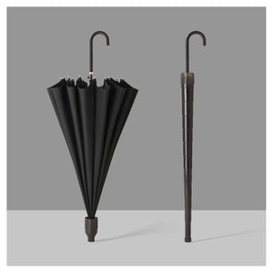 Elegant Long Stick Umbrella with  Extendable Cover: Black