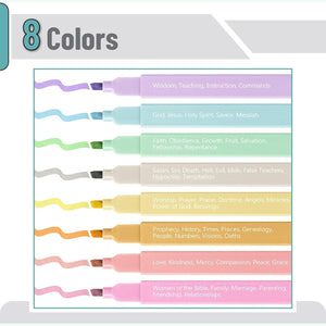 Mr. Pen- Bible Highlighters with Color-Coding System, 8